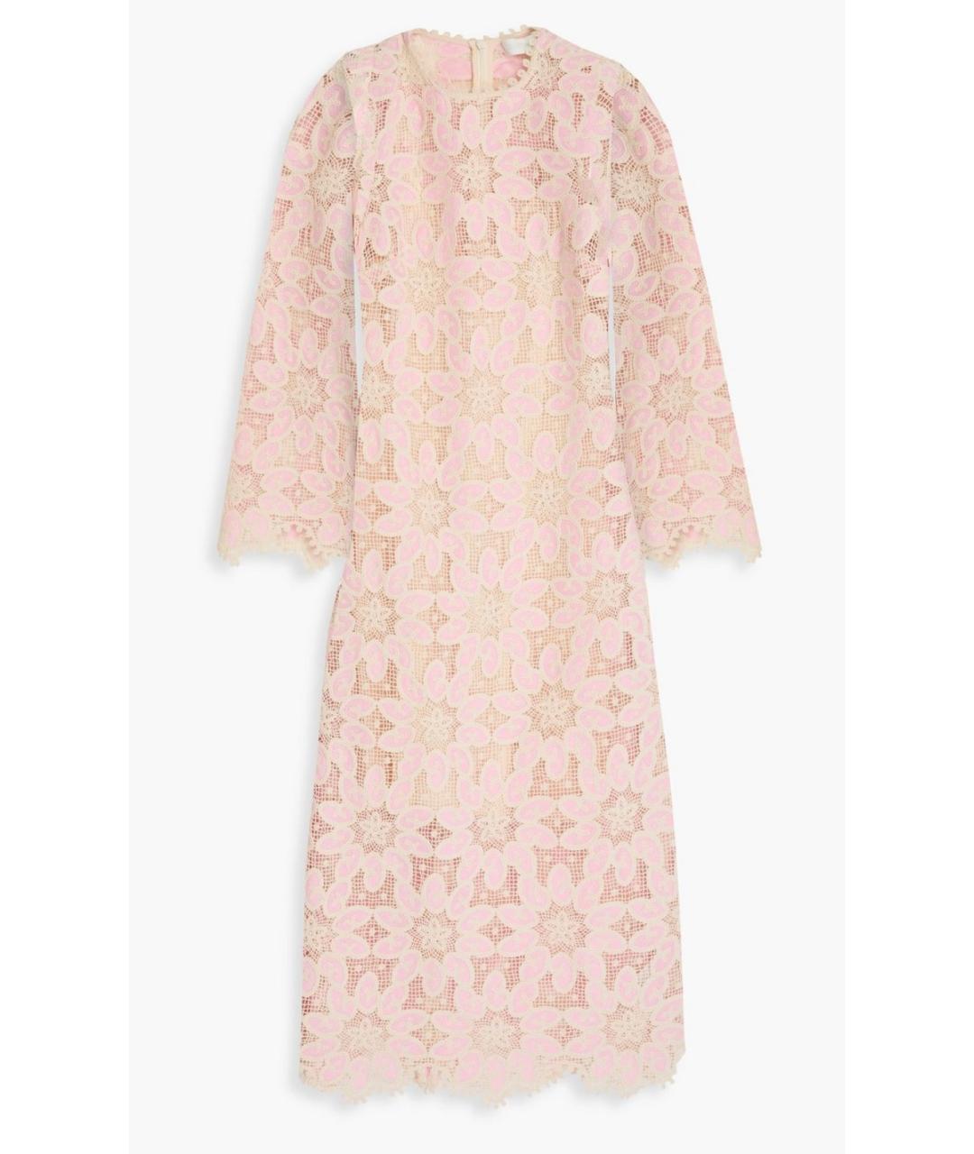 ZIMMERMANN Розовое хлопковое коктейльное платье, фото 5
