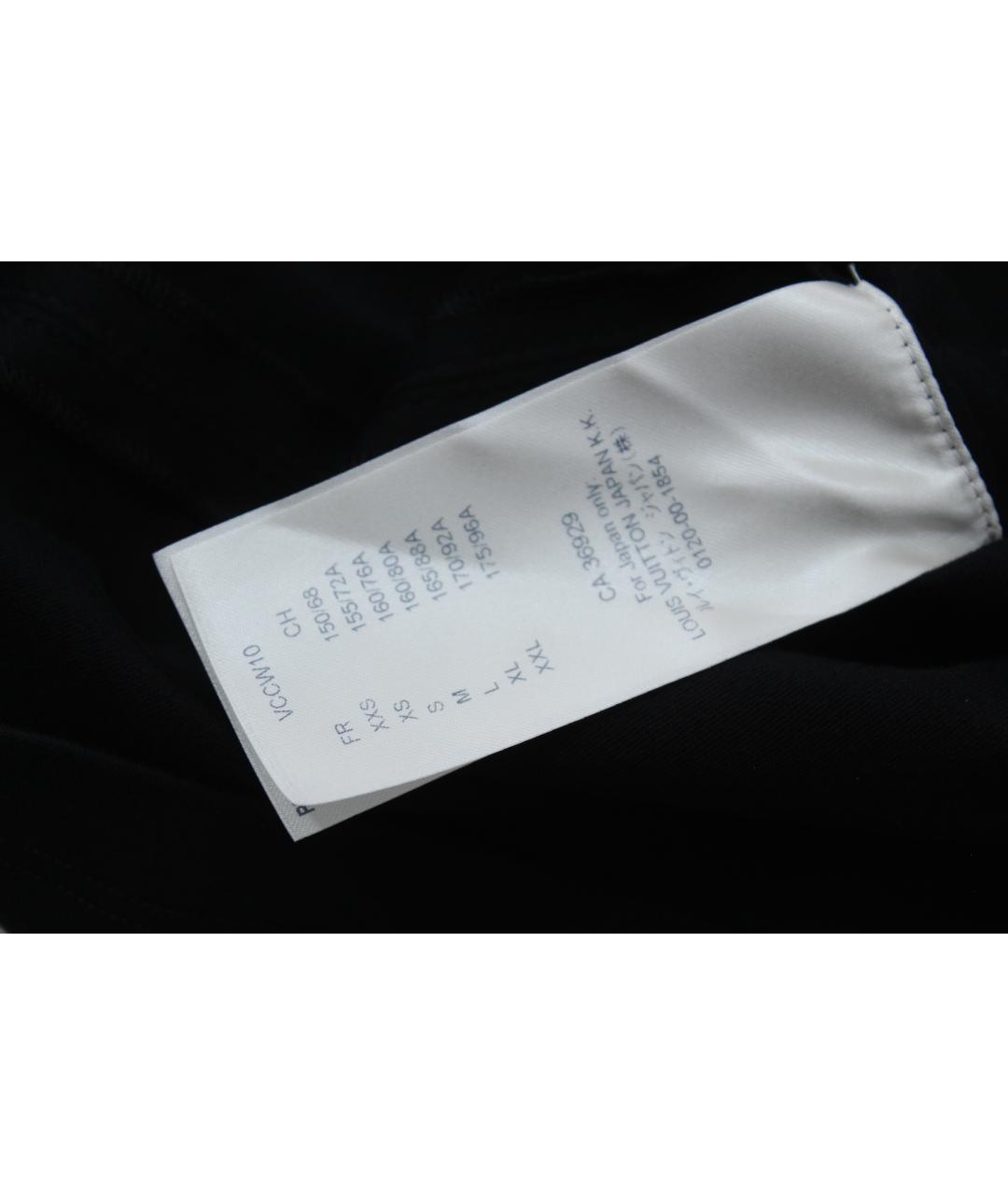 LOUIS VUITTON Черная хлопковая футболка, фото 7