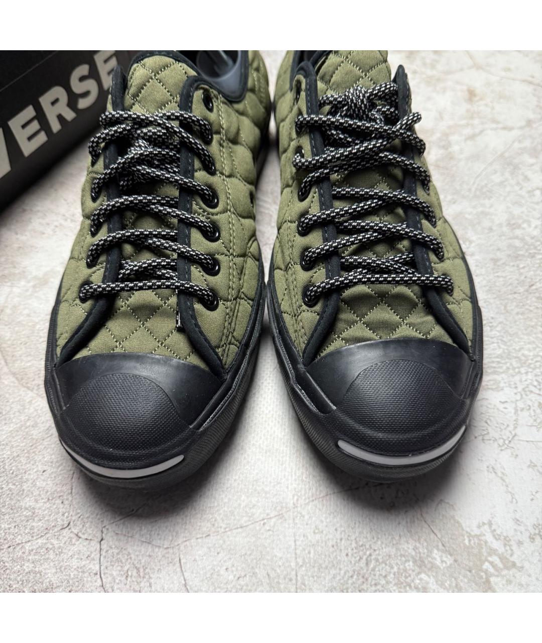 CONVERSE Зеленые низкие кроссовки / кеды, фото 3