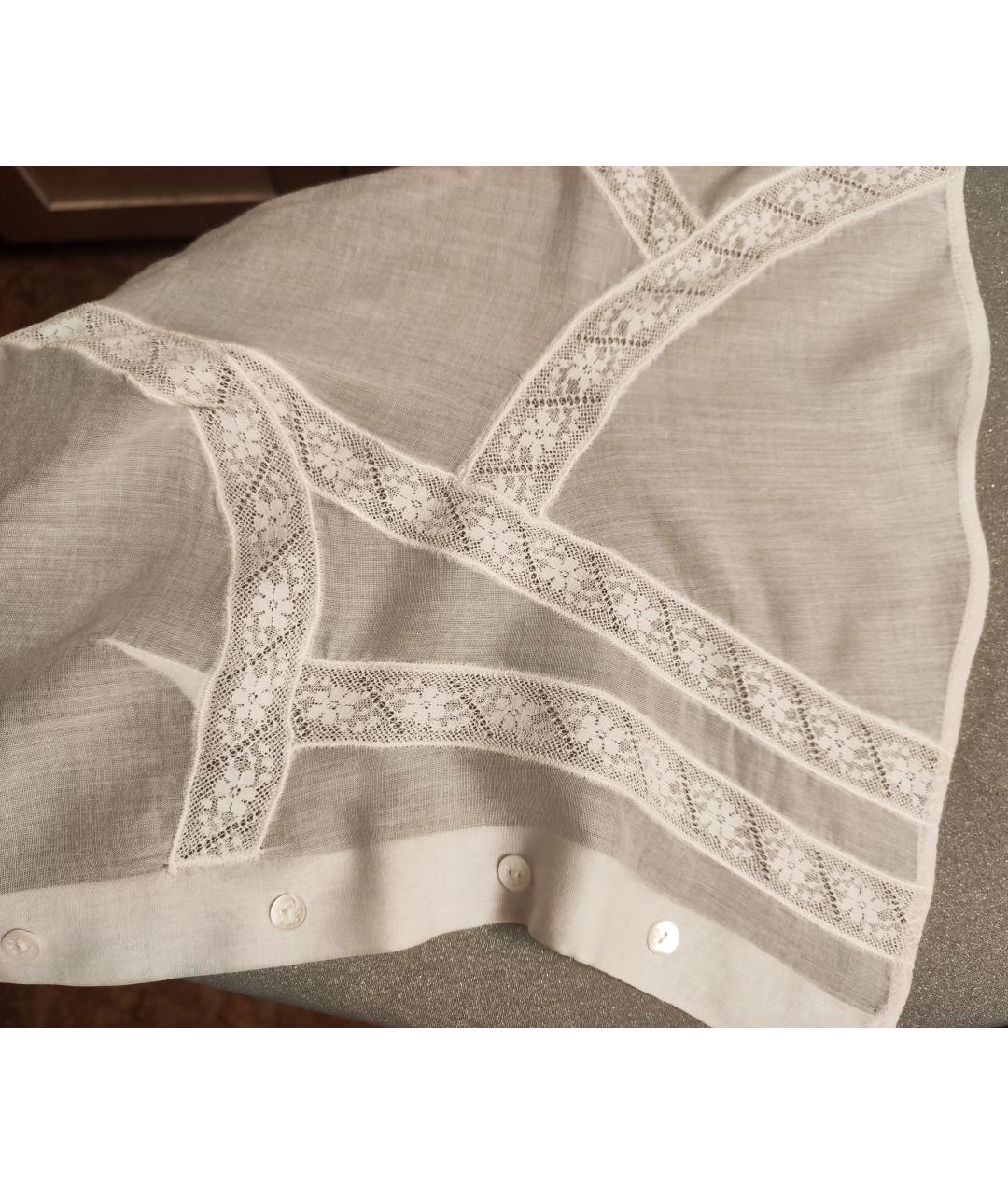 ALEXANDER MCQUEEN Белая хлопковая блузы, фото 5