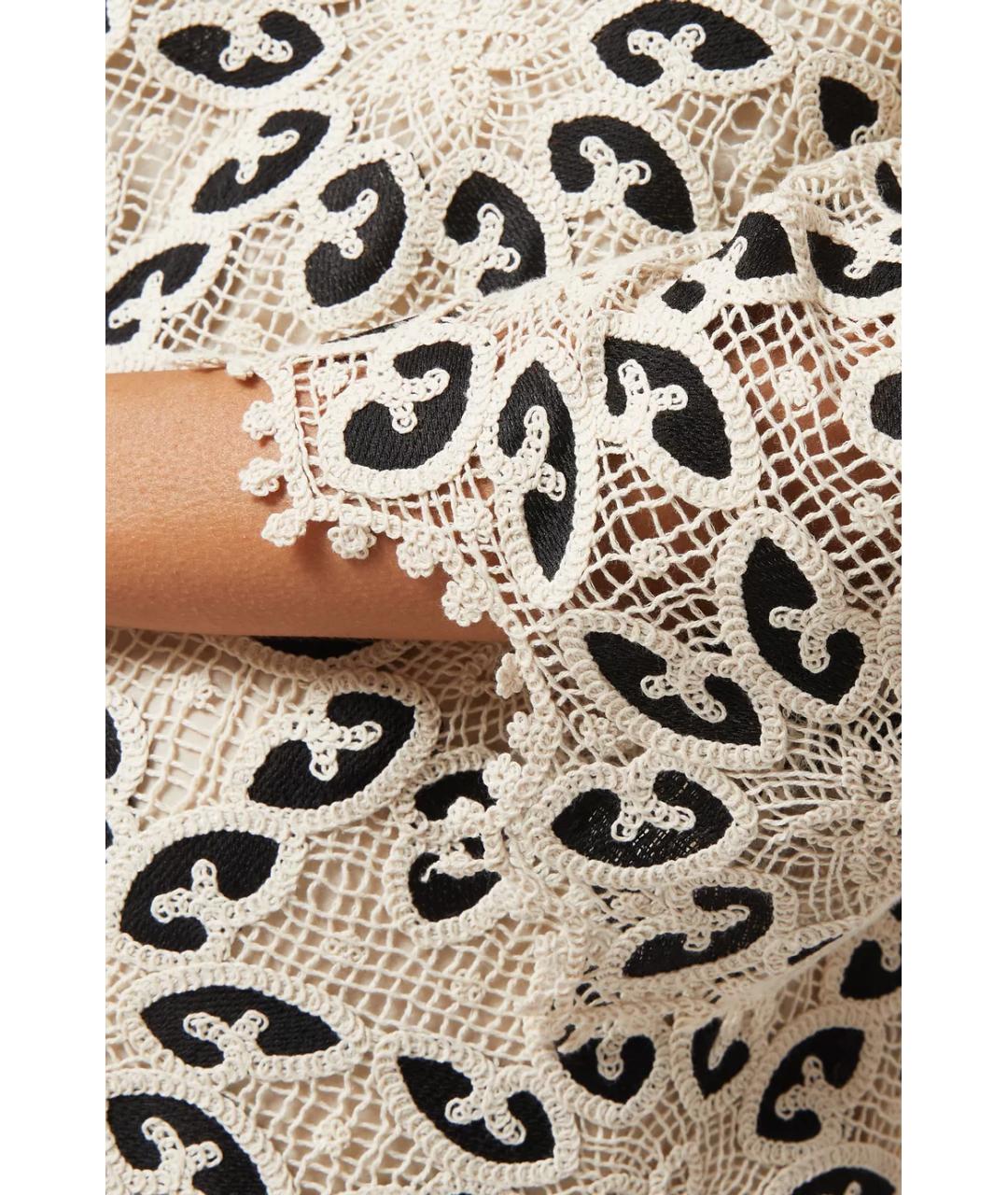 ZIMMERMANN Бежевое хлопковое коктейльное платье, фото 7