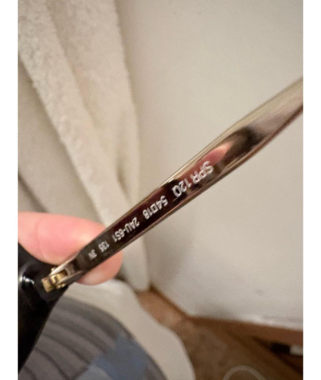 PRADA Коричневые металлические солнцезащитные очки, фото 6