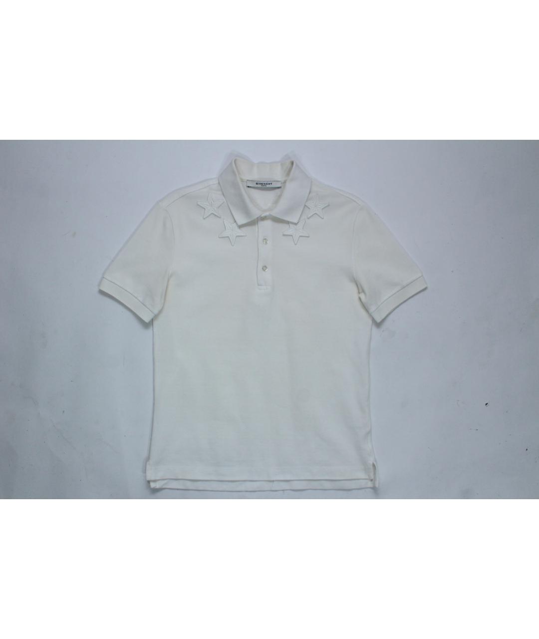 GIVENCHY Белое хлопковое поло с длинным рукавом, фото 4