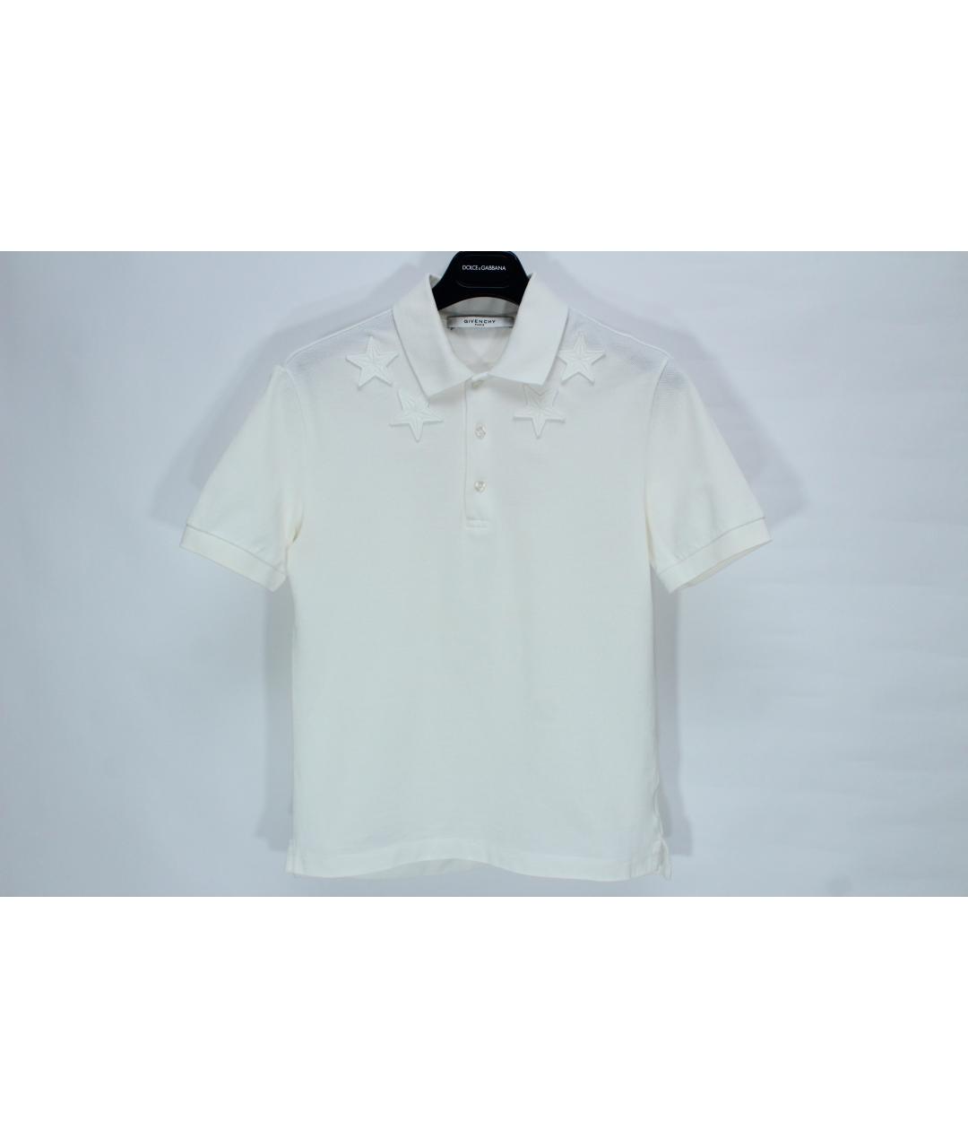 GIVENCHY Белое хлопковое поло с длинным рукавом, фото 10