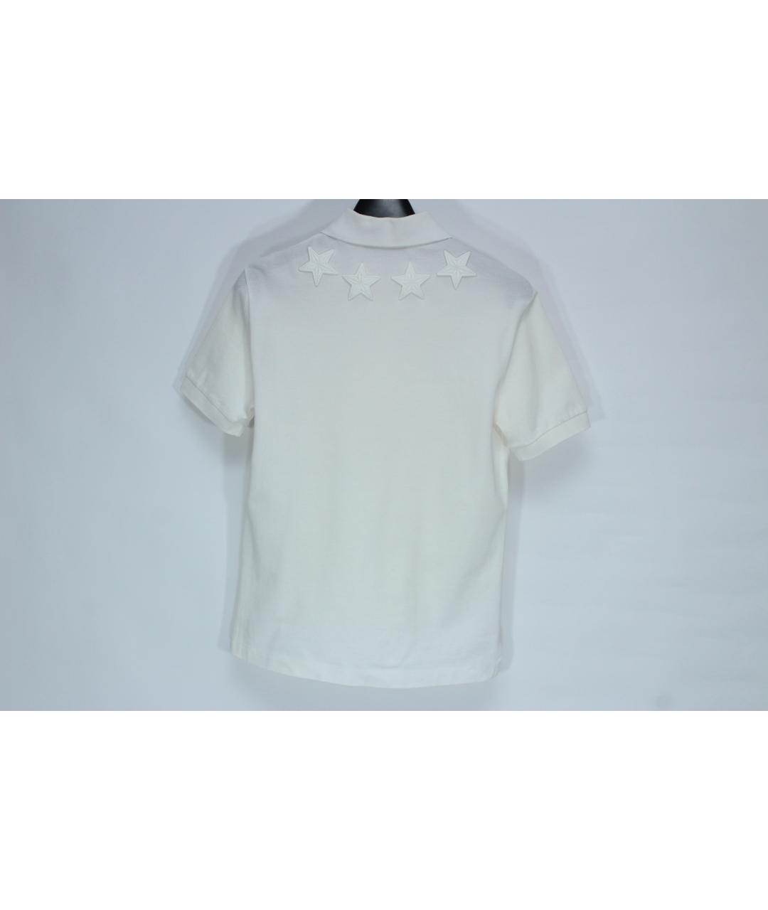 GIVENCHY Белое хлопковое поло с длинным рукавом, фото 3