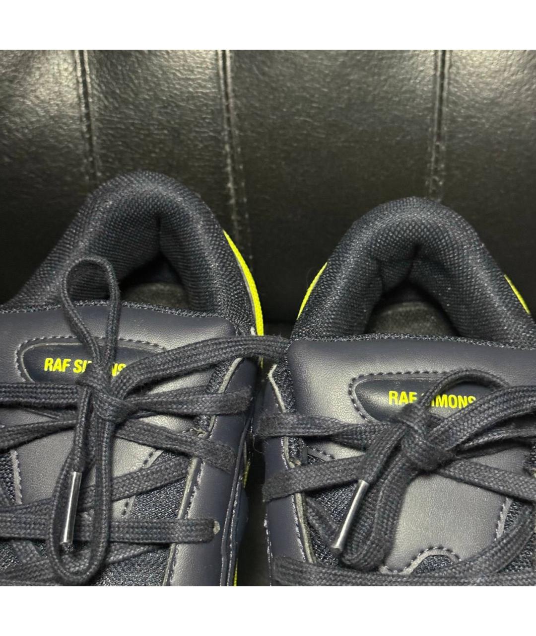 ADIDAS X RAF SIMONS Желтые текстильные низкие кроссовки / кеды, фото 6