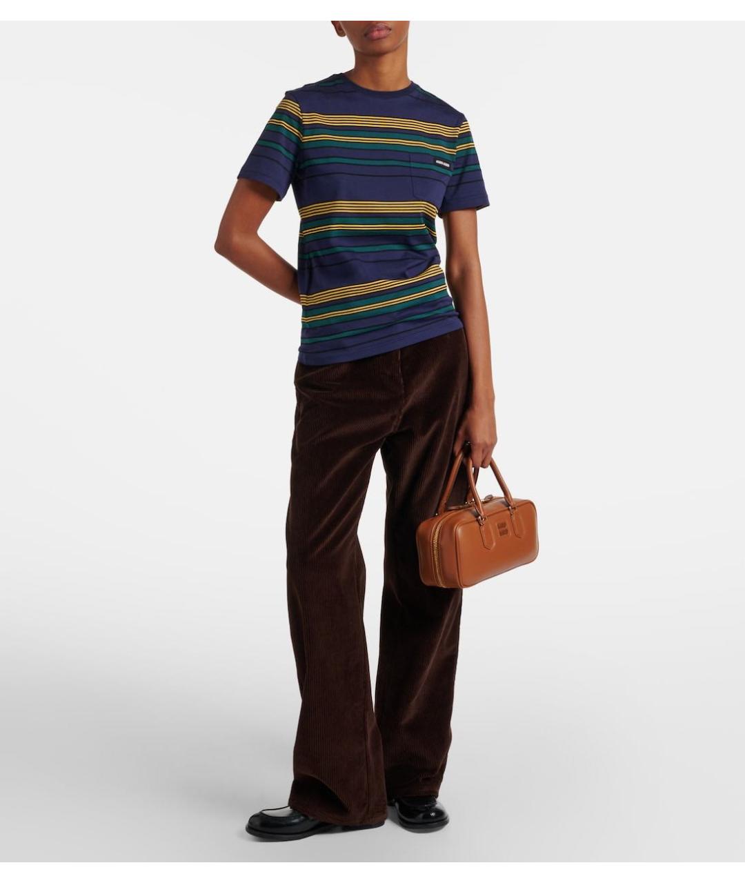 MIU MIU Коричневая кожаная сумка через плечо, фото 8