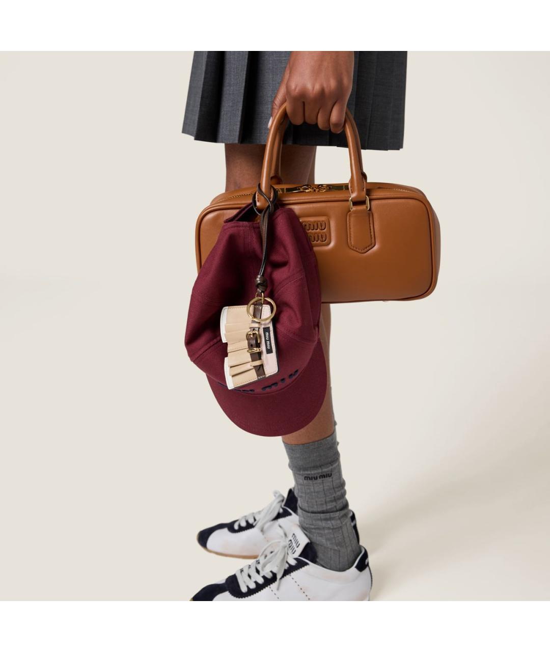 MIU MIU Коричневая кожаная сумка через плечо, фото 5