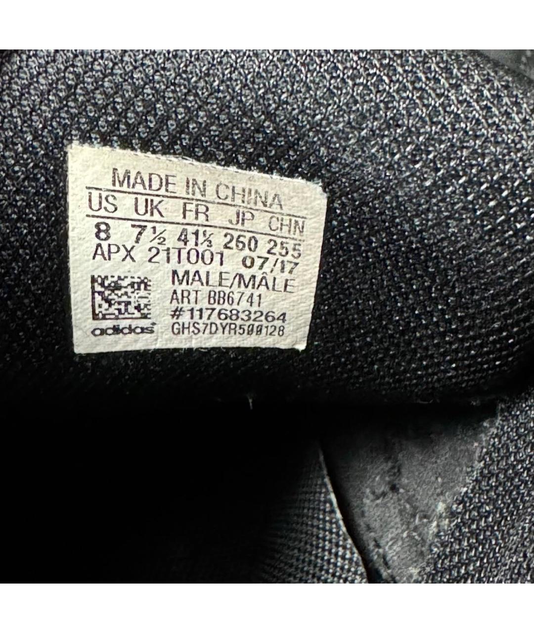 ADIDAS X RAF SIMONS Черные кожаные низкие кроссовки / кеды, фото 6