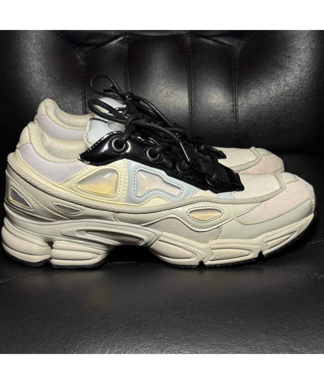 ADIDAS X RAF SIMONS Белые текстильные низкие кроссовки / кеды, фото 9