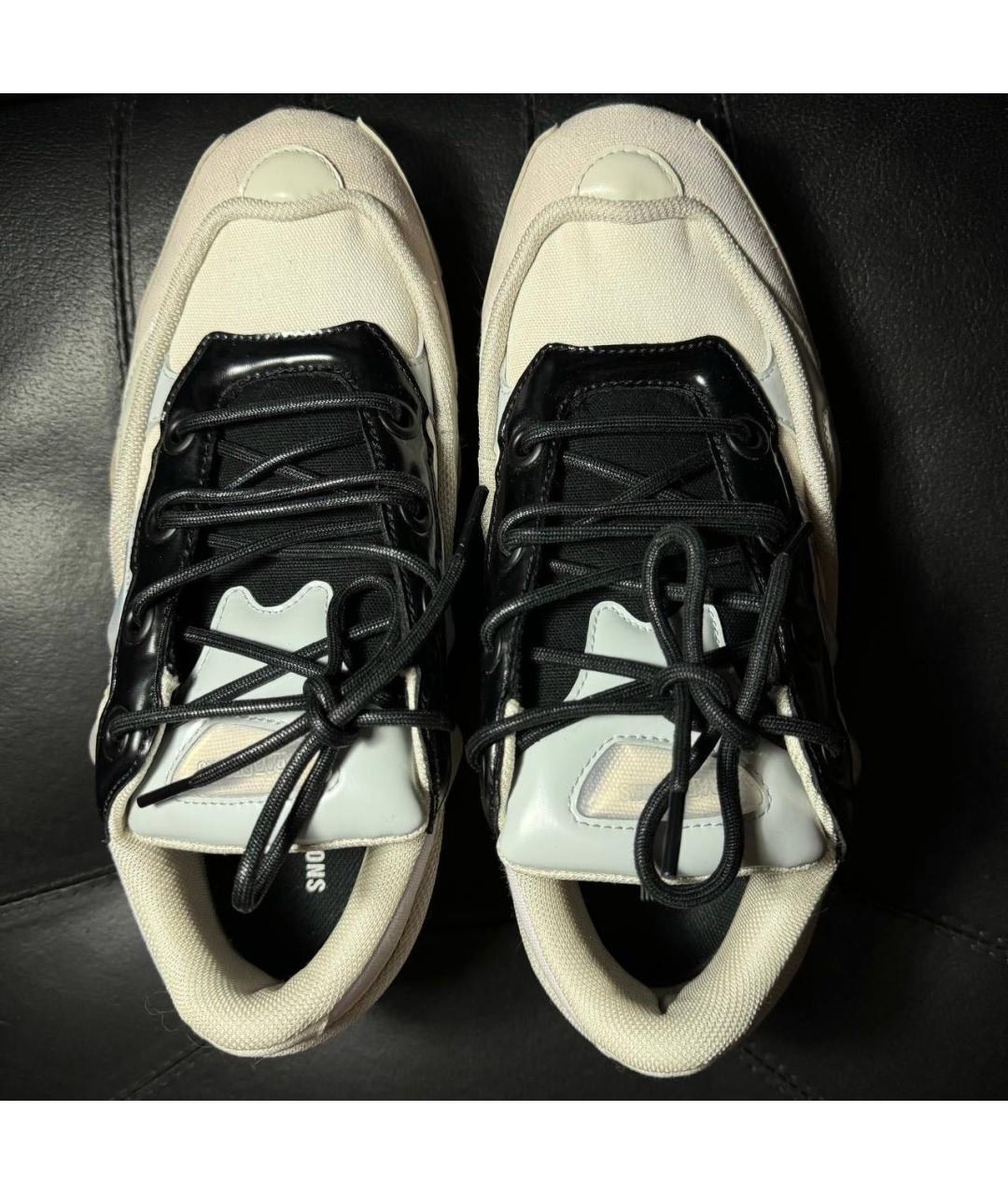 ADIDAS X RAF SIMONS Белые текстильные низкие кроссовки / кеды, фото 7