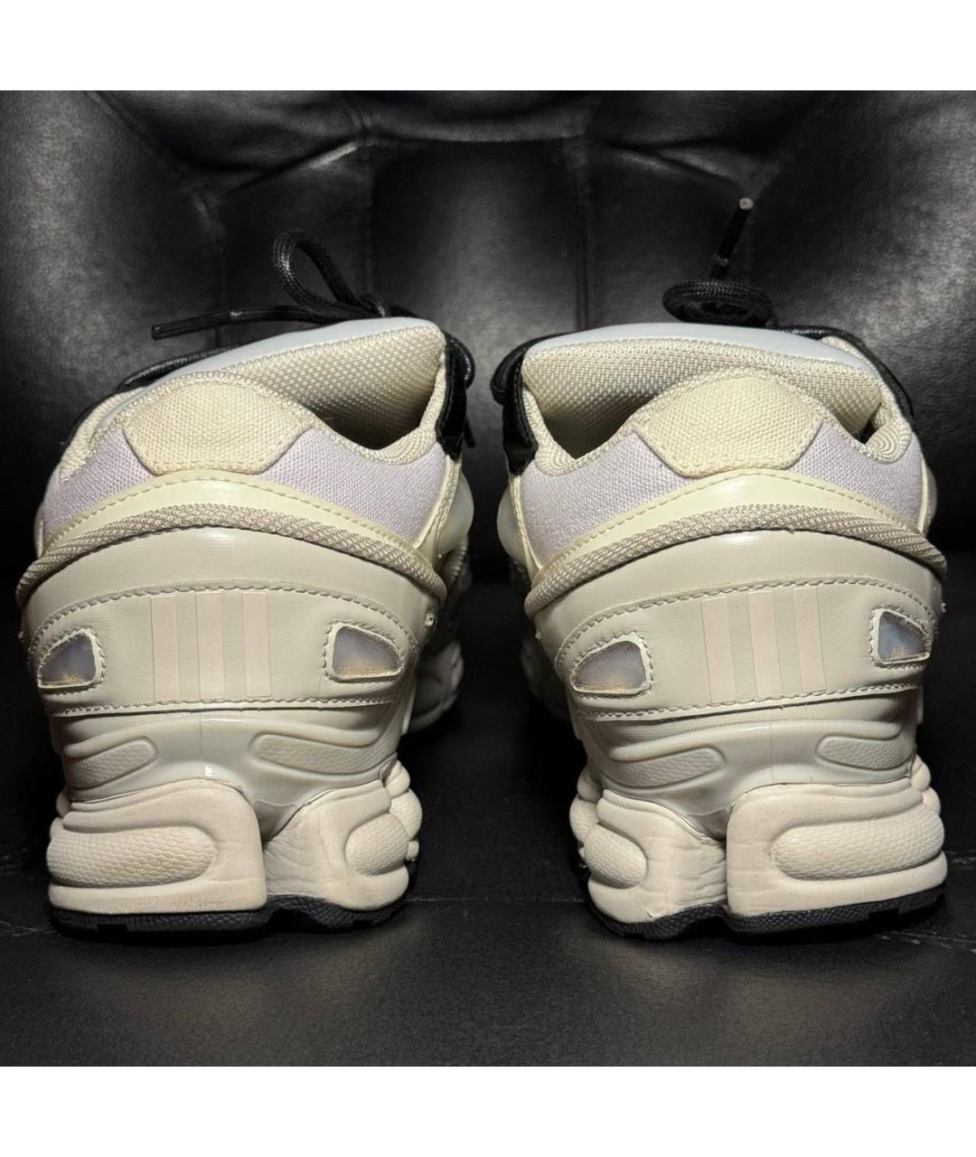 ADIDAS X RAF SIMONS Белые текстильные низкие кроссовки / кеды, фото 2