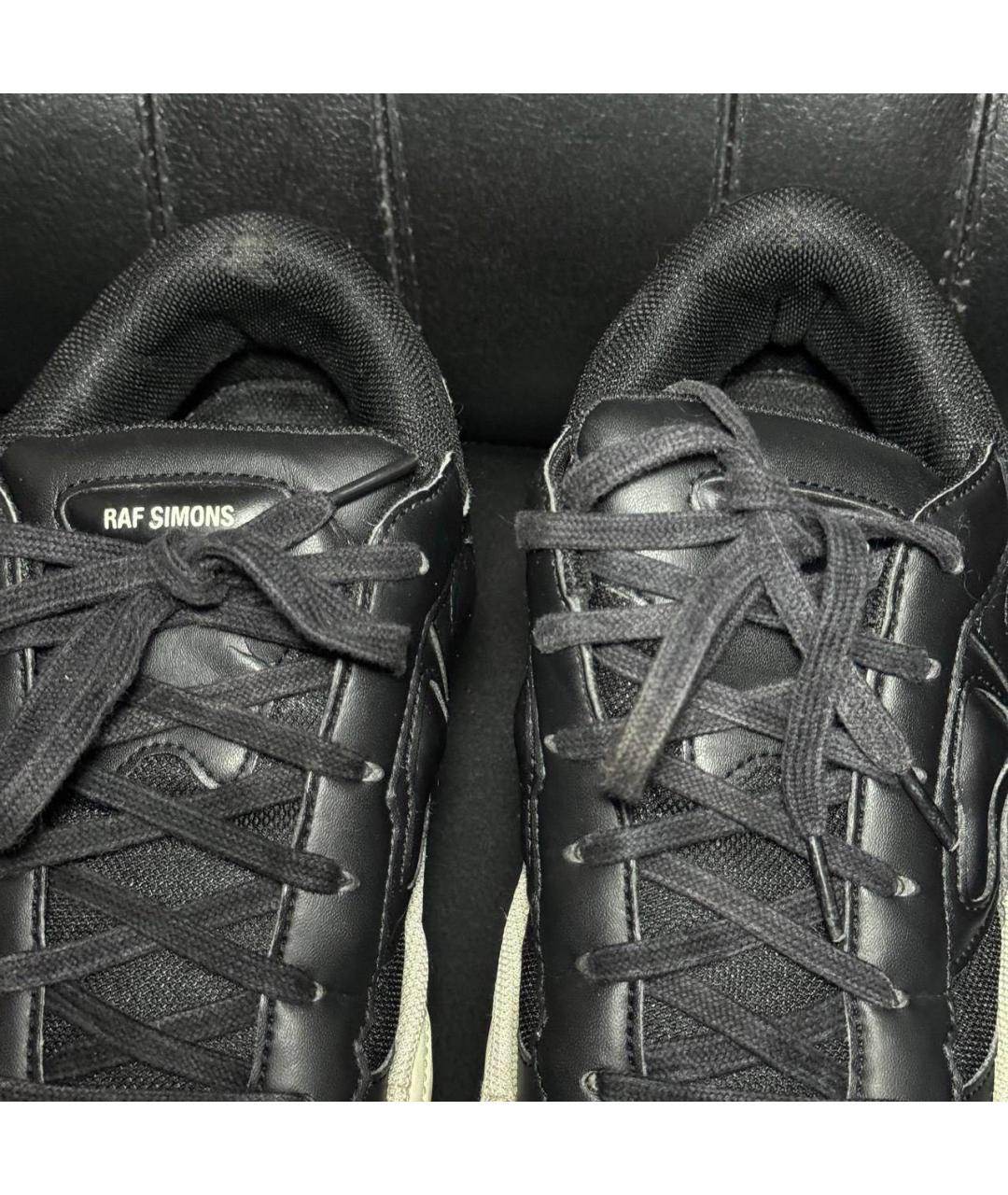 ADIDAS X RAF SIMONS Белые текстильные низкие кроссовки / кеды, фото 8