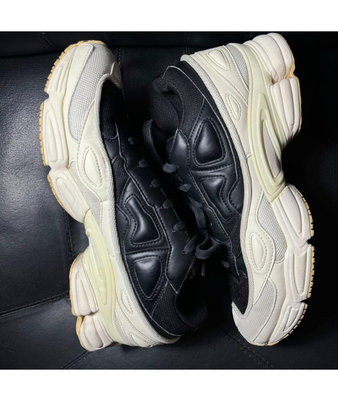 ADIDAS X RAF SIMONS Белые текстильные низкие кроссовки / кеды, фото 5