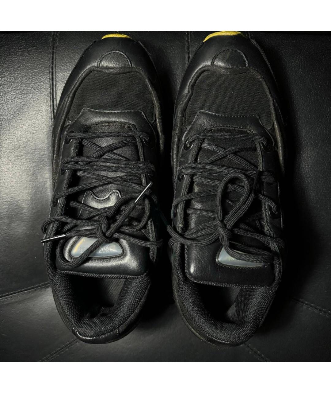 ADIDAS X RAF SIMONS Черные кожаные низкие кроссовки / кеды, фото 7