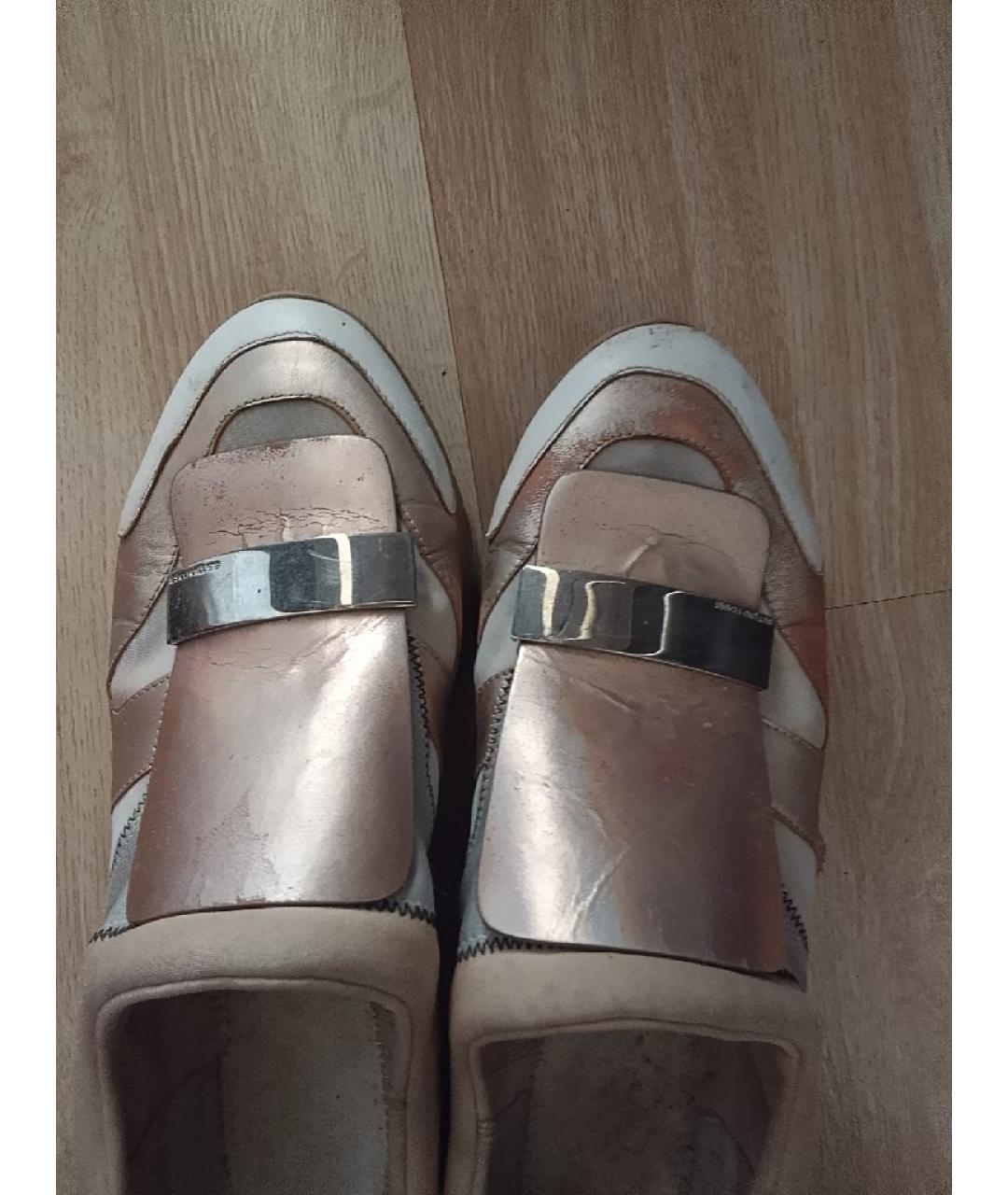 SERGIO ROSSI Бежевые кроссовки, фото 3