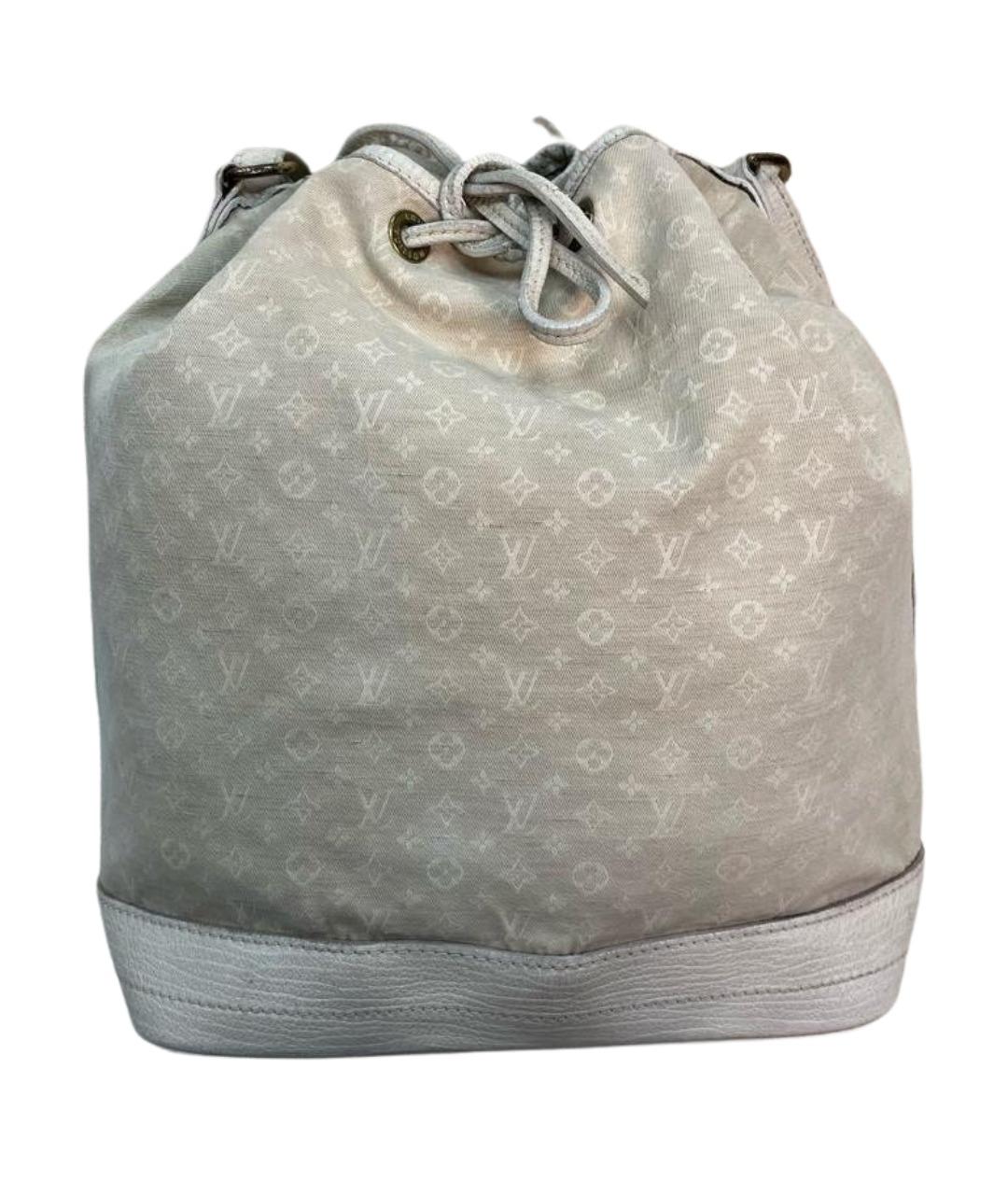 LOUIS VUITTON Бежевая деним сумка с короткими ручками, фото 1