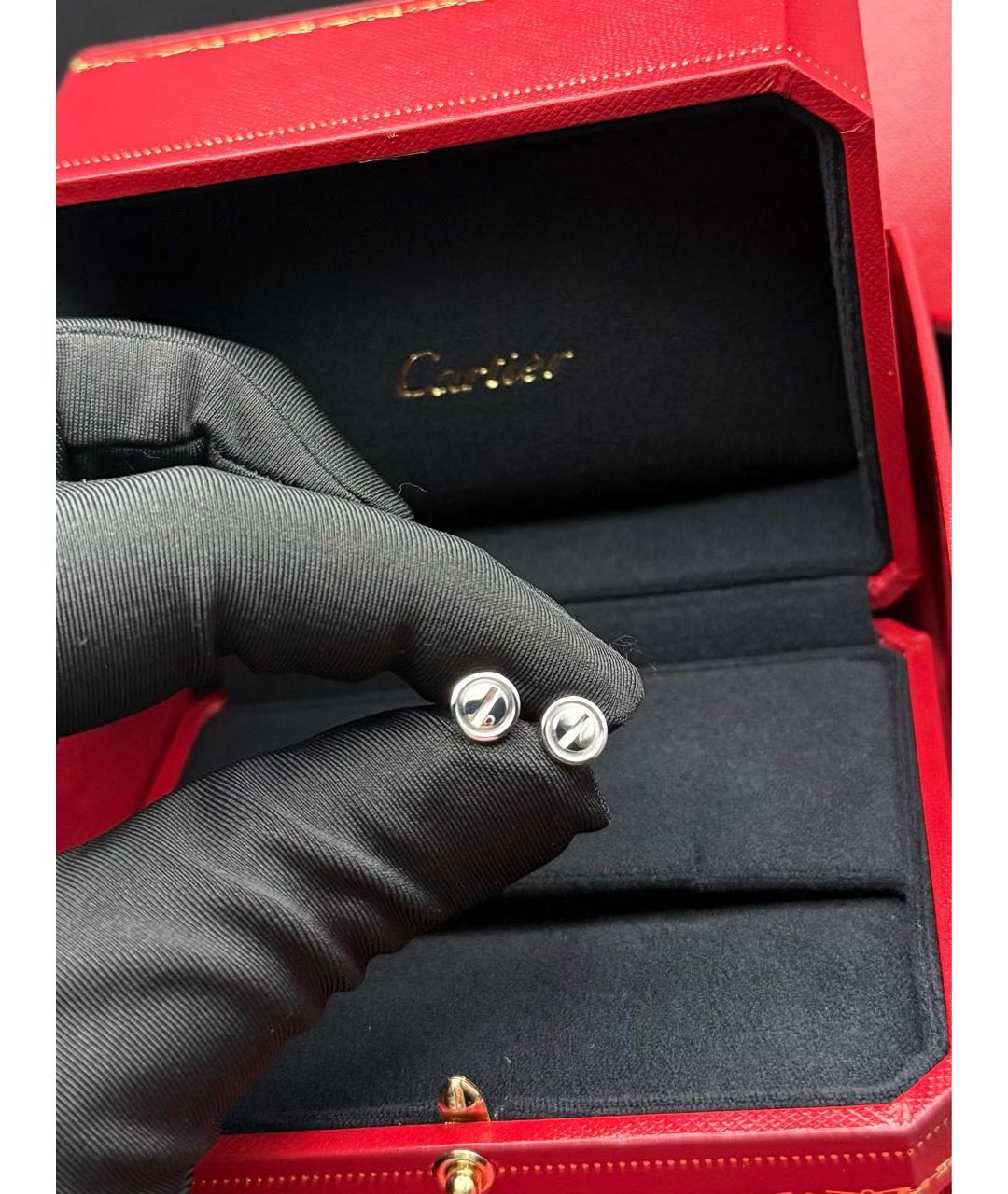 CARTIER Серебряные серьги из белого золота, фото 3