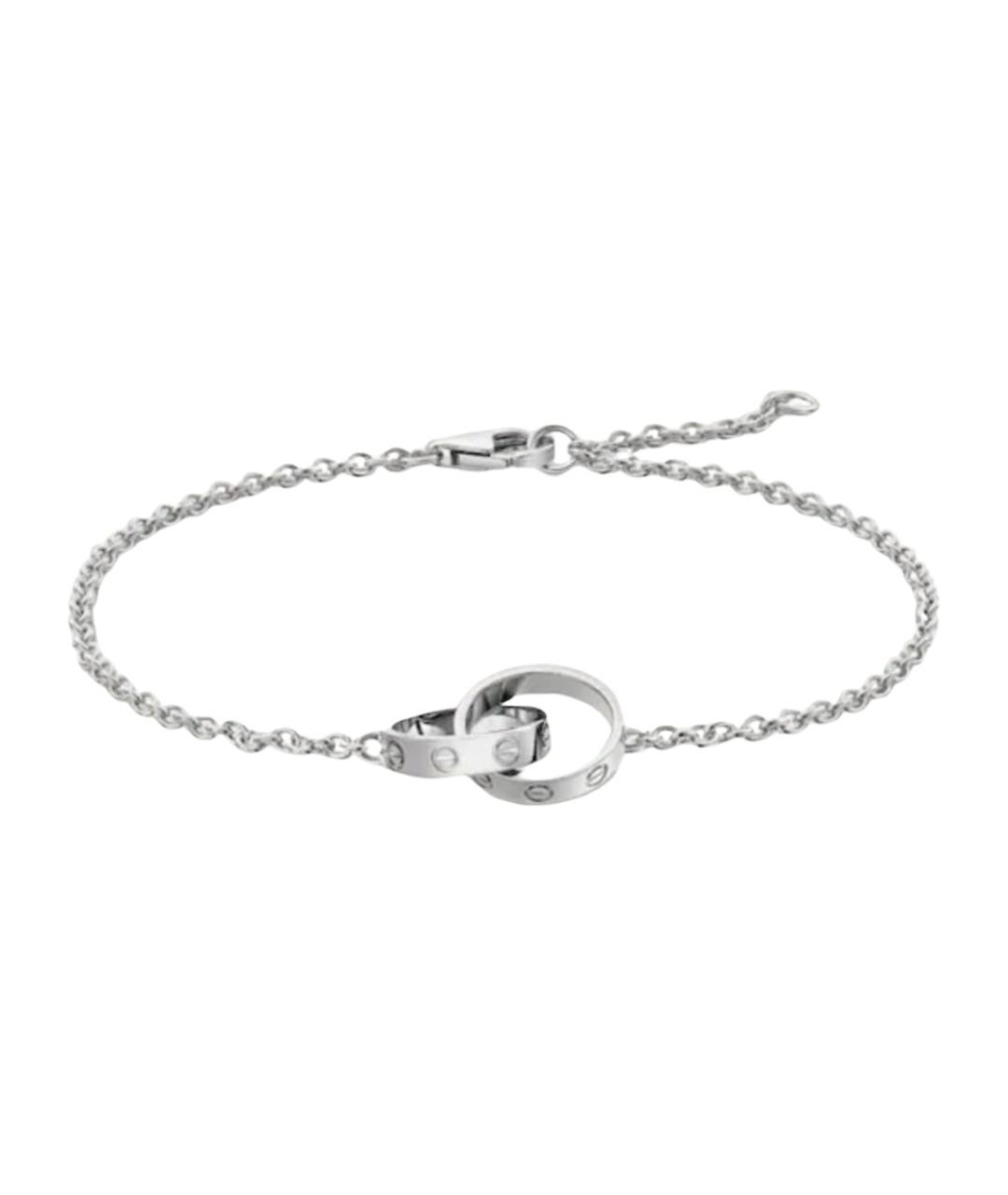 CARTIER Серебрянный браслет из белого золота, фото 1