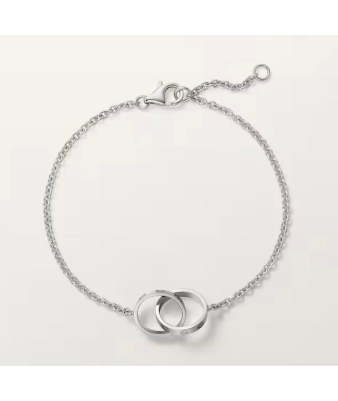 CARTIER Серебрянный браслет из белого золота, фото 2