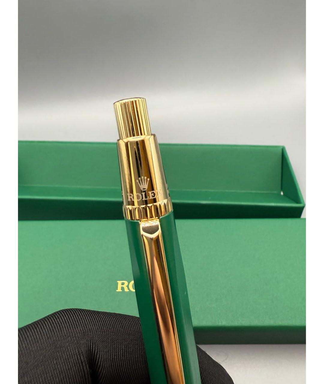 ROLEX Зеленая пластиковая шариковая ручка, фото 6