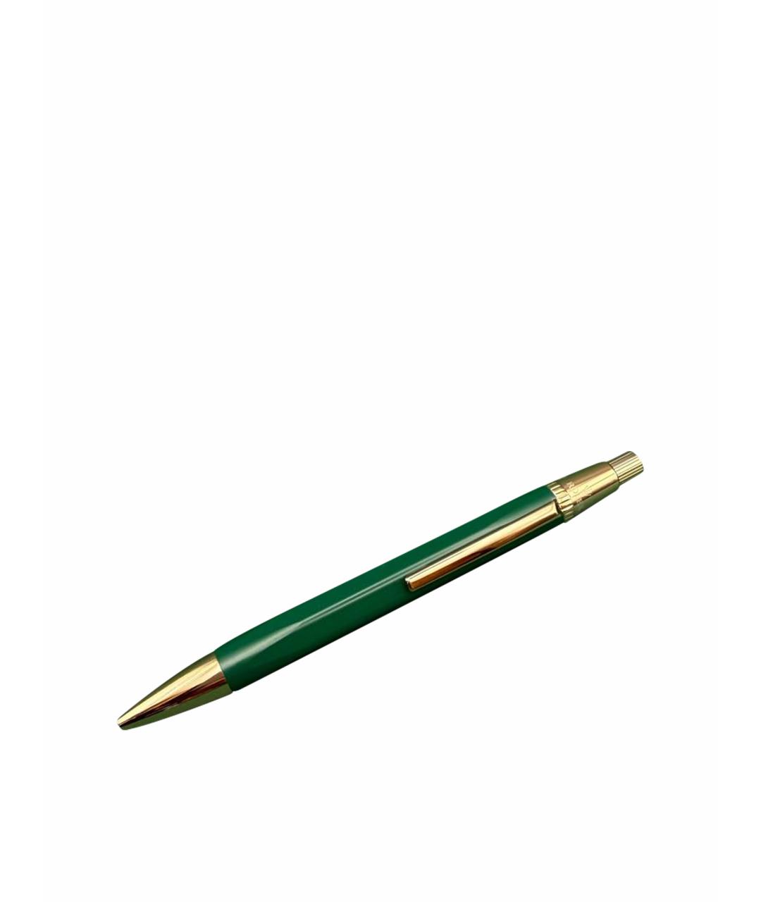 ROLEX Зеленая пластиковая шариковая ручка, фото 1