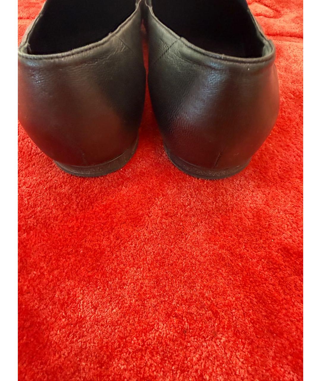 CHANEL Черные кожаные лоферы, фото 4