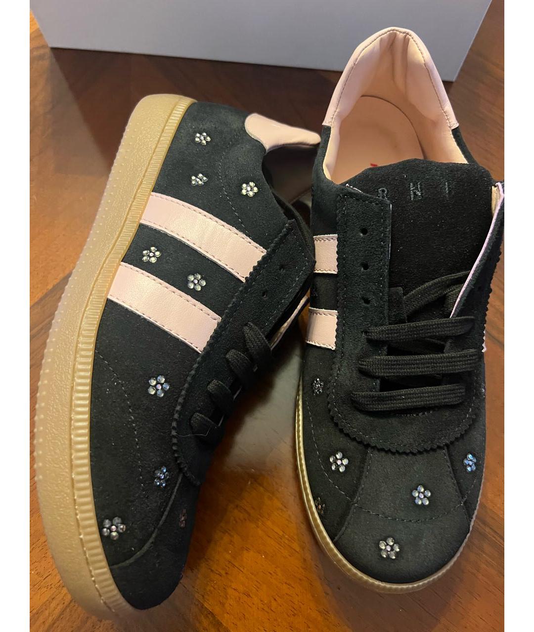 MARNI Черные замшевые кеды, фото 2