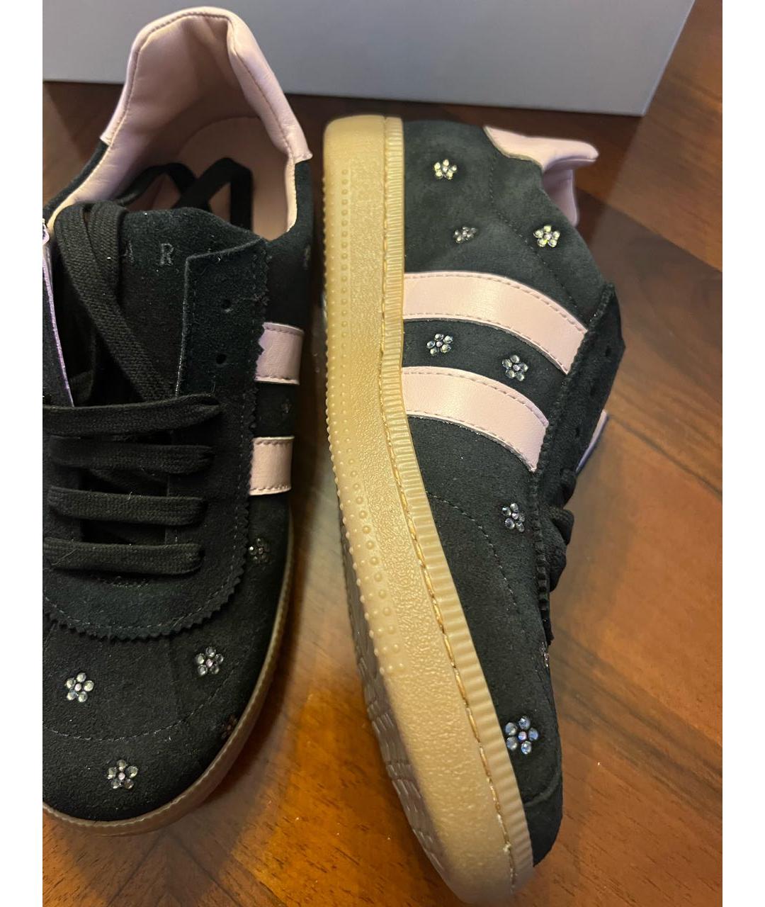 MARNI Черные замшевые кеды, фото 6