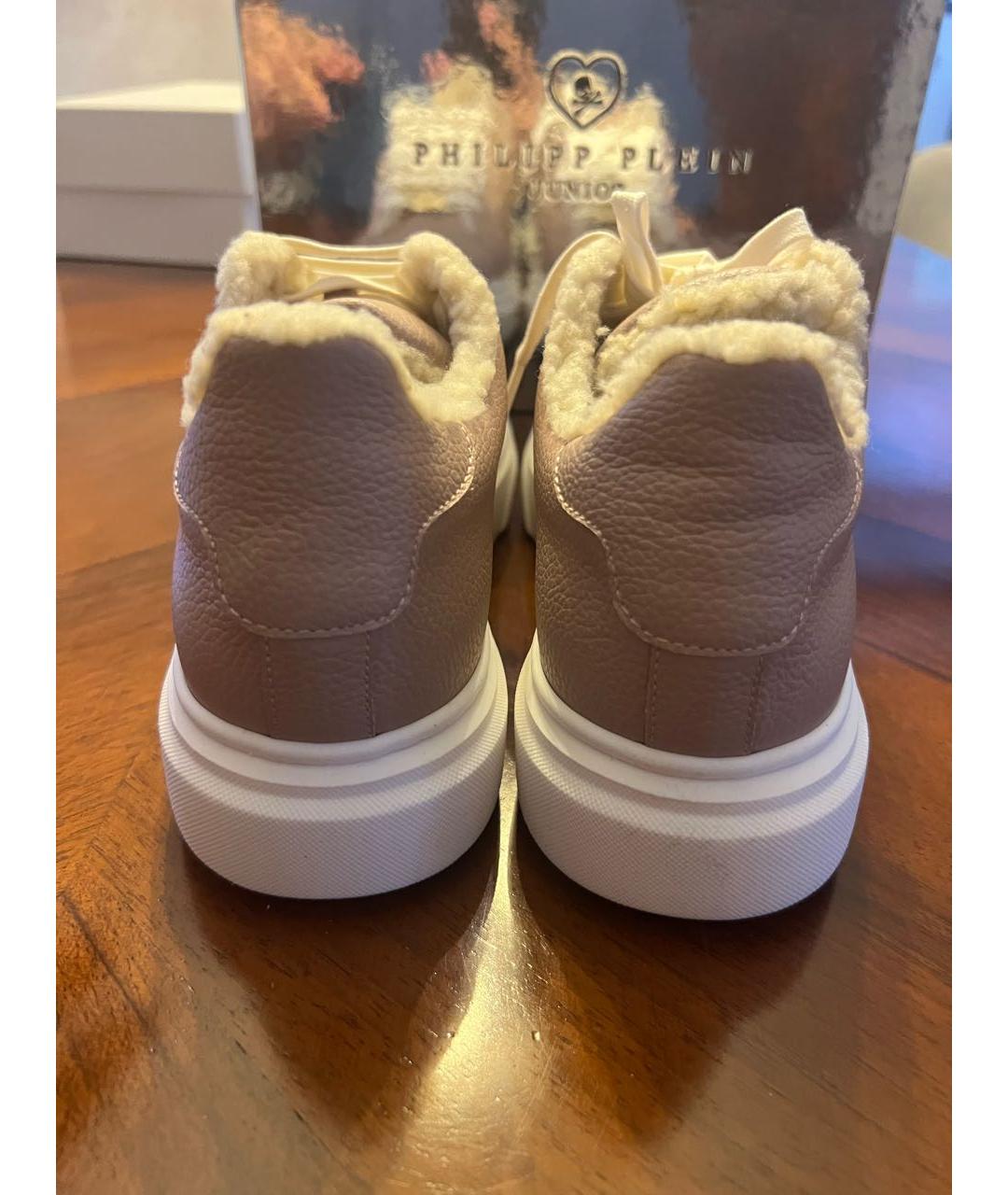PHILIPP PLEIN Кожаные кеды, фото 4