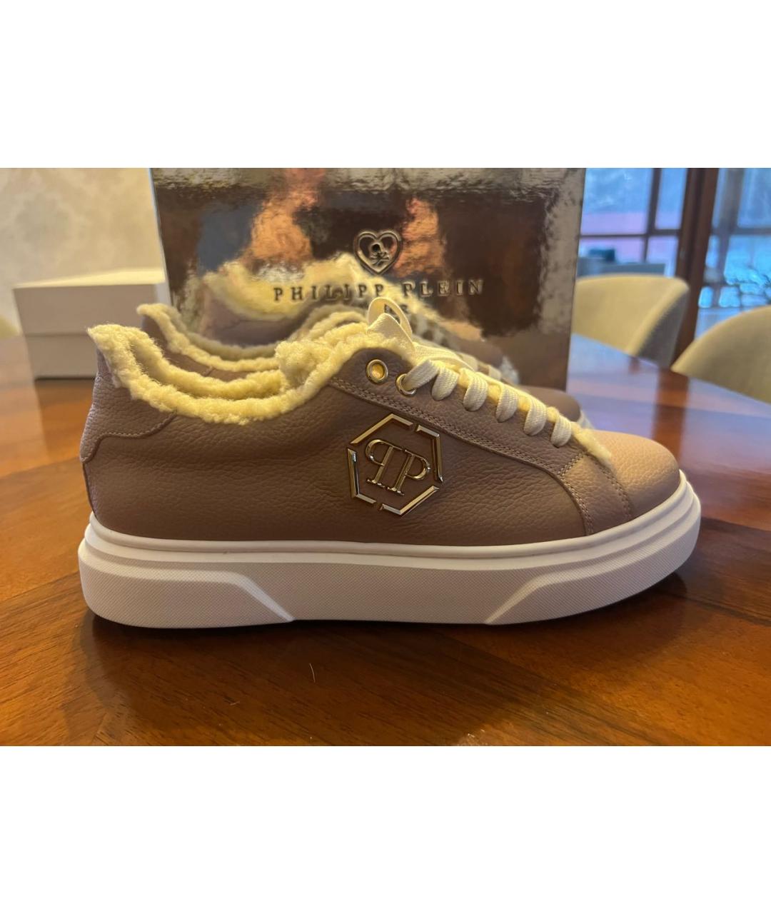 PHILIPP PLEIN Кожаные кеды, фото 5