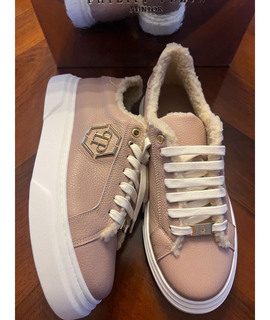 PHILIPP PLEIN Кожаные кеды, фото 2