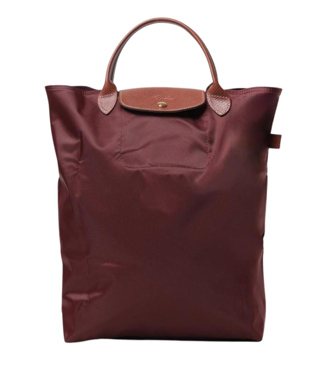 LONGCHAMP Бордовая сумка с короткими ручками, фото 1