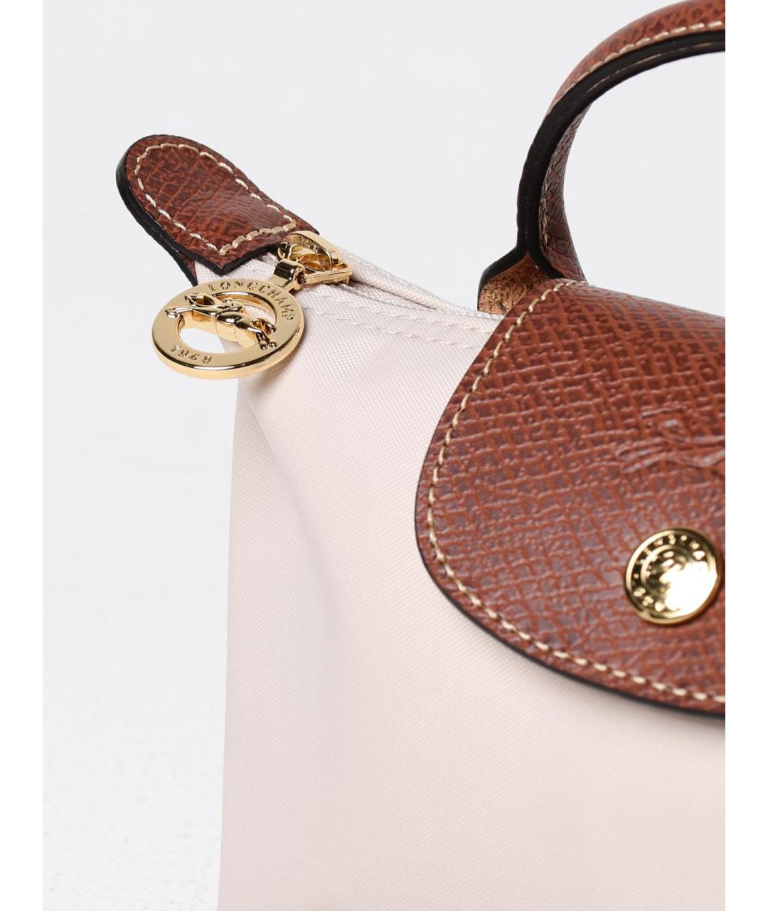 LONGCHAMP Бежевая сумка с короткими ручками, фото 3