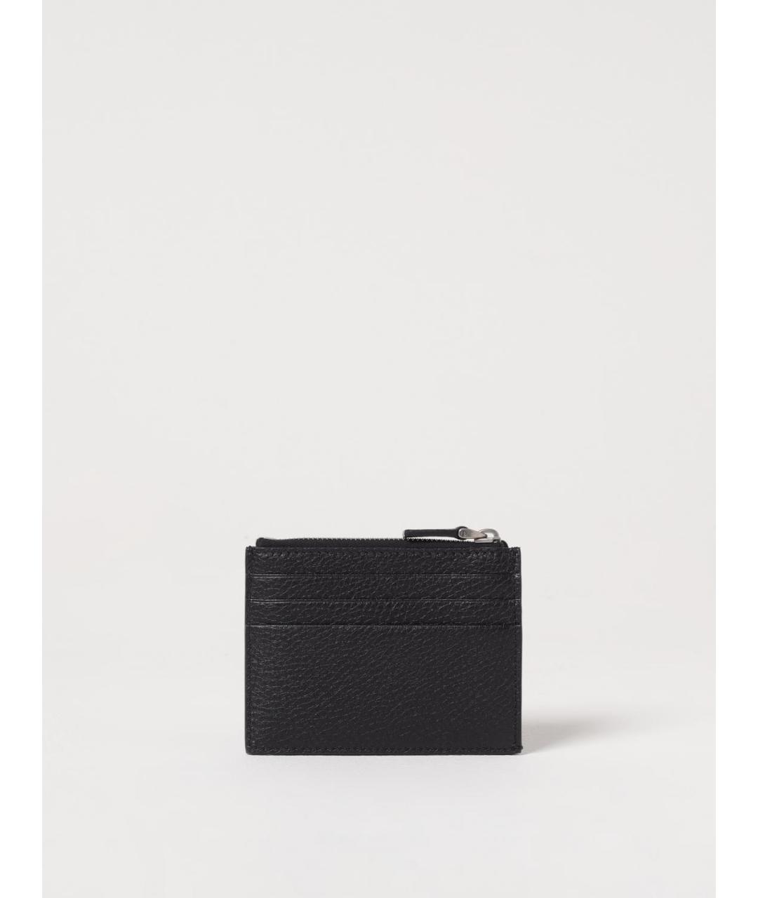 VALENTINO Черный кожаный кардхолдер, фото 2