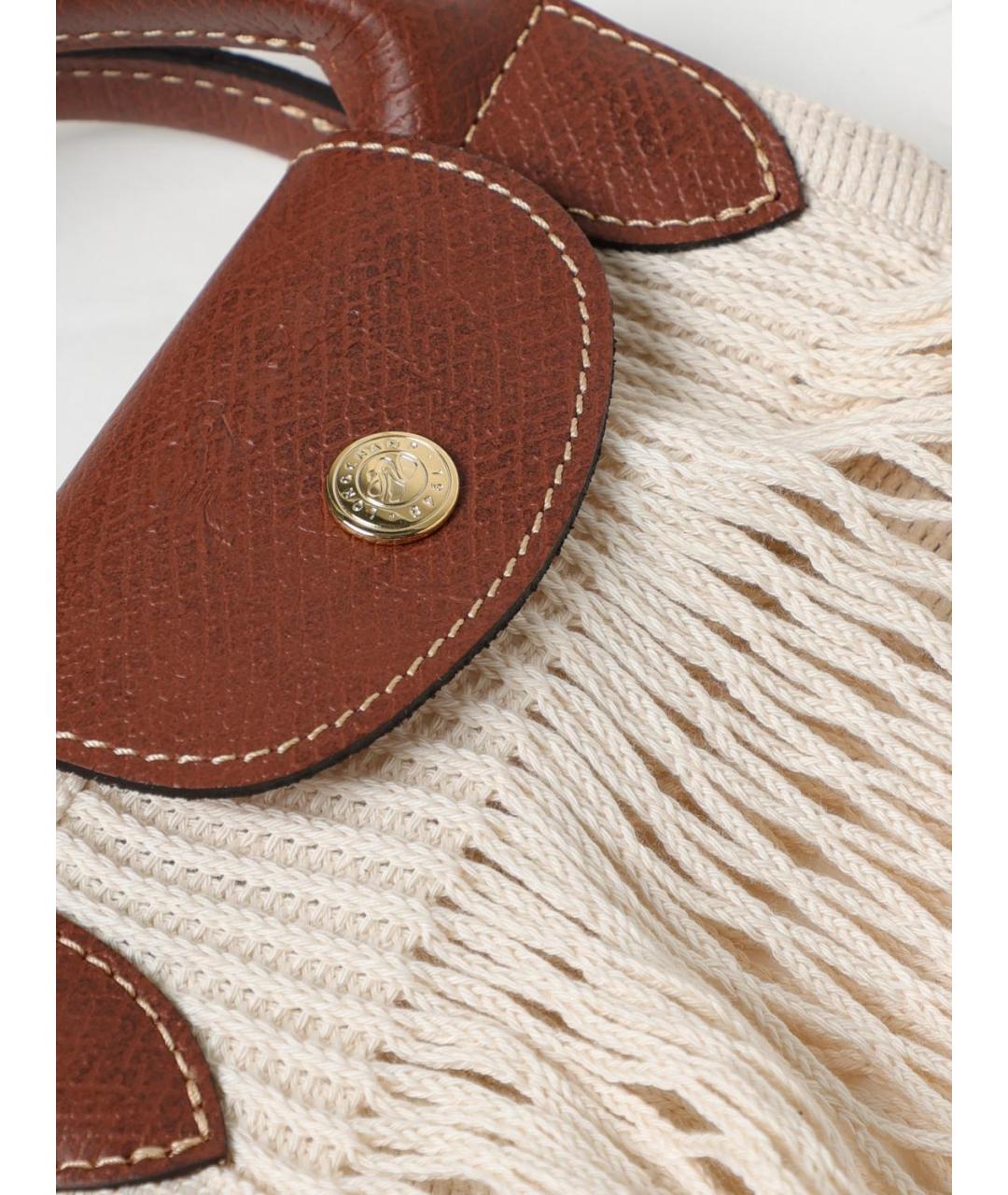 LONGCHAMP Бежевая сумка с короткими ручками, фото 3