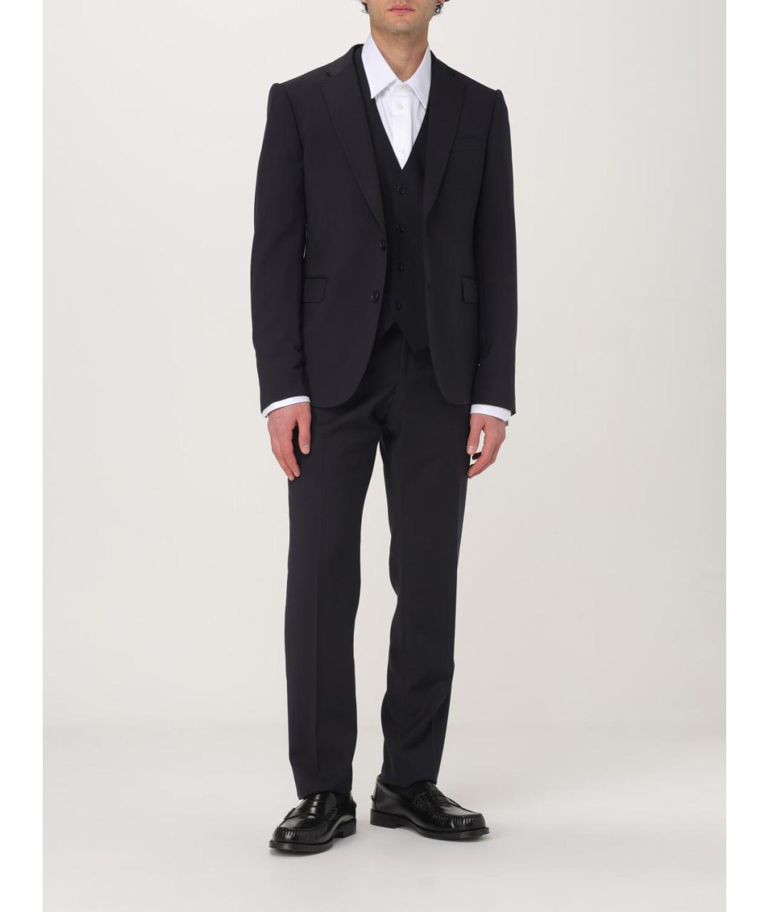 EMPORIO ARMANI Темно-синий классический костюм, фото 2