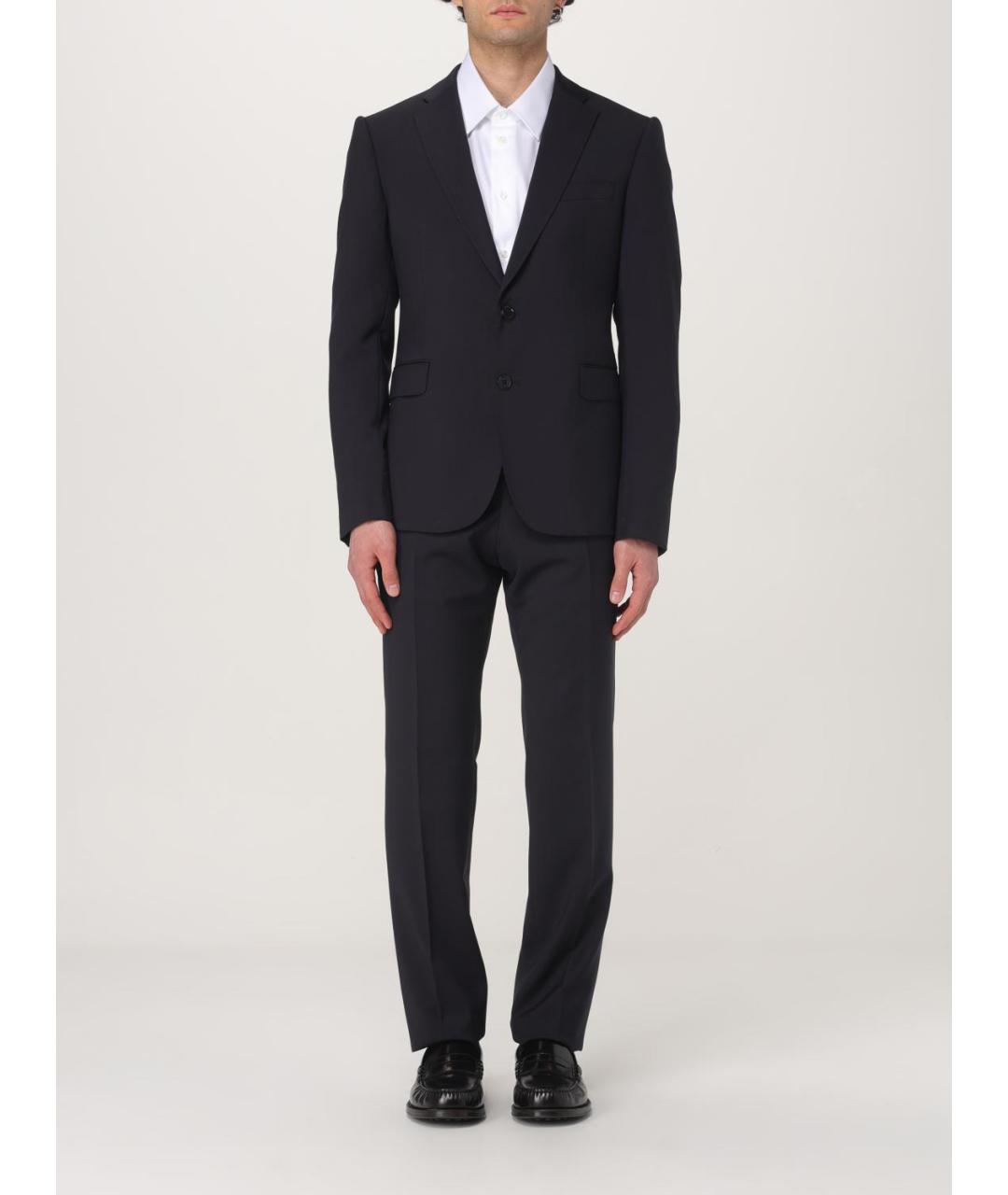 EMPORIO ARMANI Темно-синий классический костюм, фото 6
