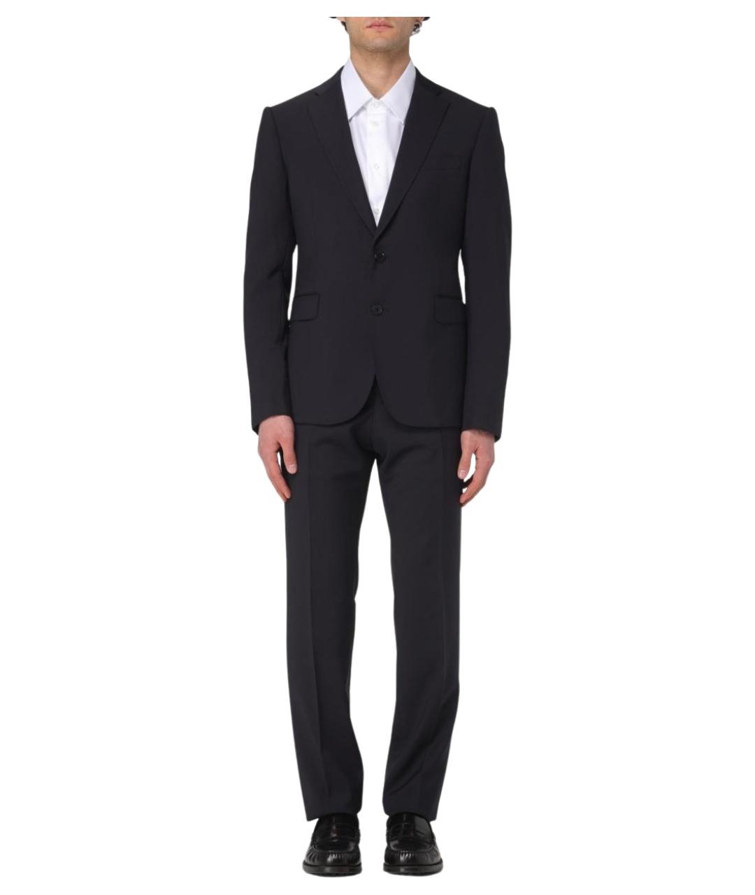 EMPORIO ARMANI Темно-синий классический костюм, фото 1