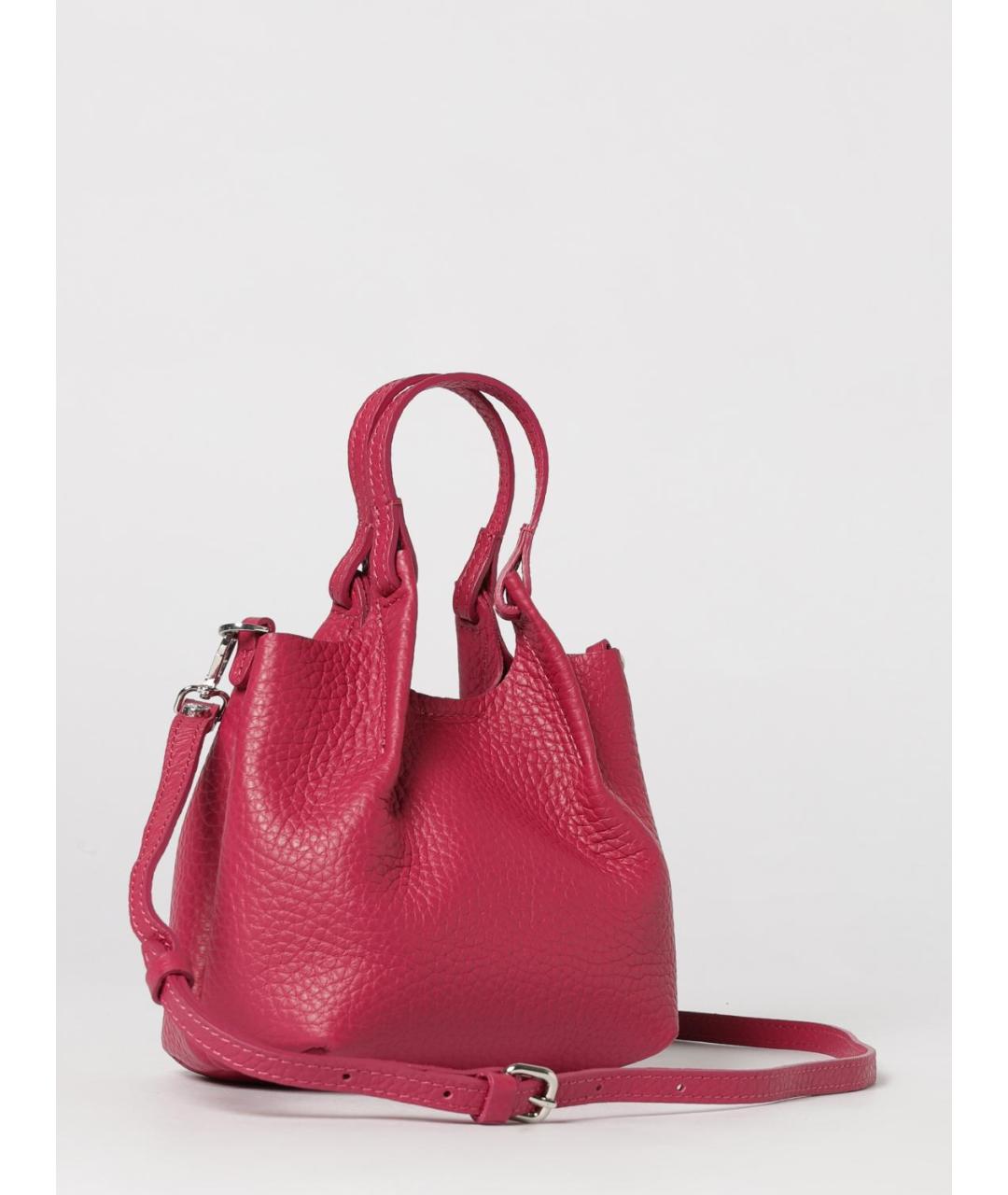 Gianni Chiarini Розовая кожаная сумка с короткими ручками, фото 2