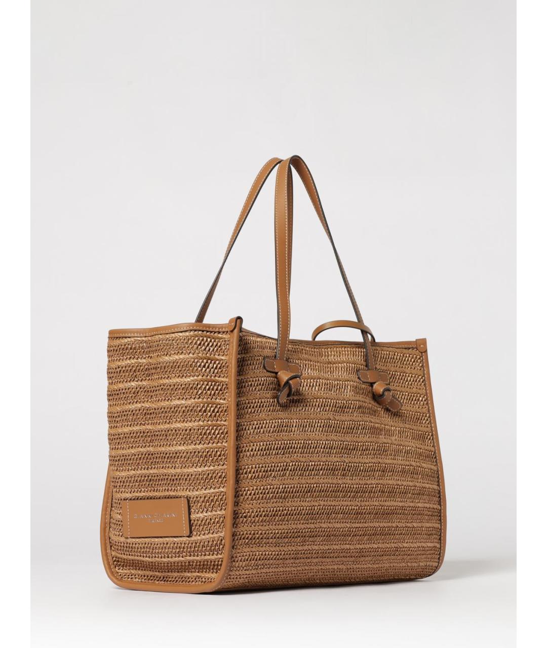 Gianni Chiarini Коричневая пелетеная сумка тоут, фото 2