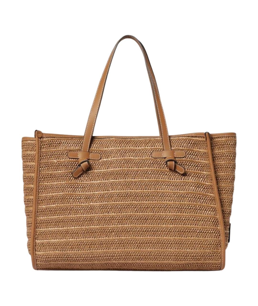 Gianni Chiarini Коричневая пелетеная сумка тоут, фото 1