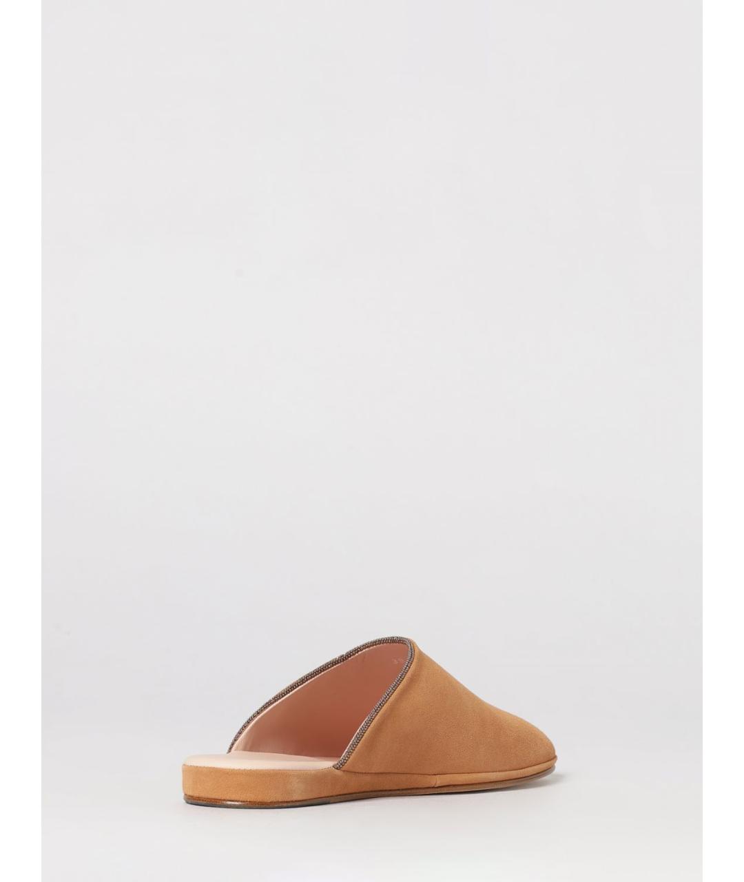 FABIANA FILIPPI Бежевые замшевые мюли, фото 3