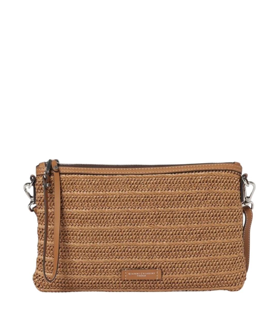 Gianni Chiarini Коричневая пелетеная сумка через плечо, фото 1