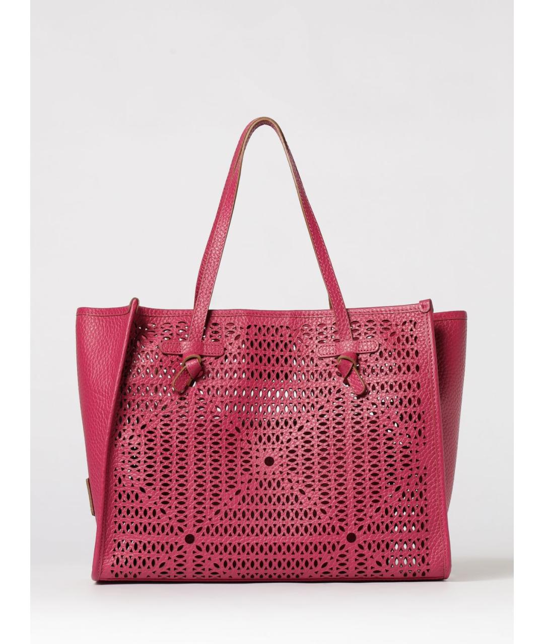 Gianni Chiarini Фуксия кожаная сумка тоут, фото 4