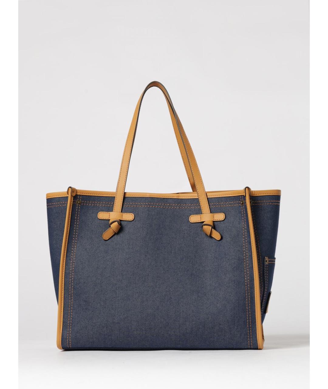 Gianni Chiarini Синяя тканевая сумка тоут, фото 4