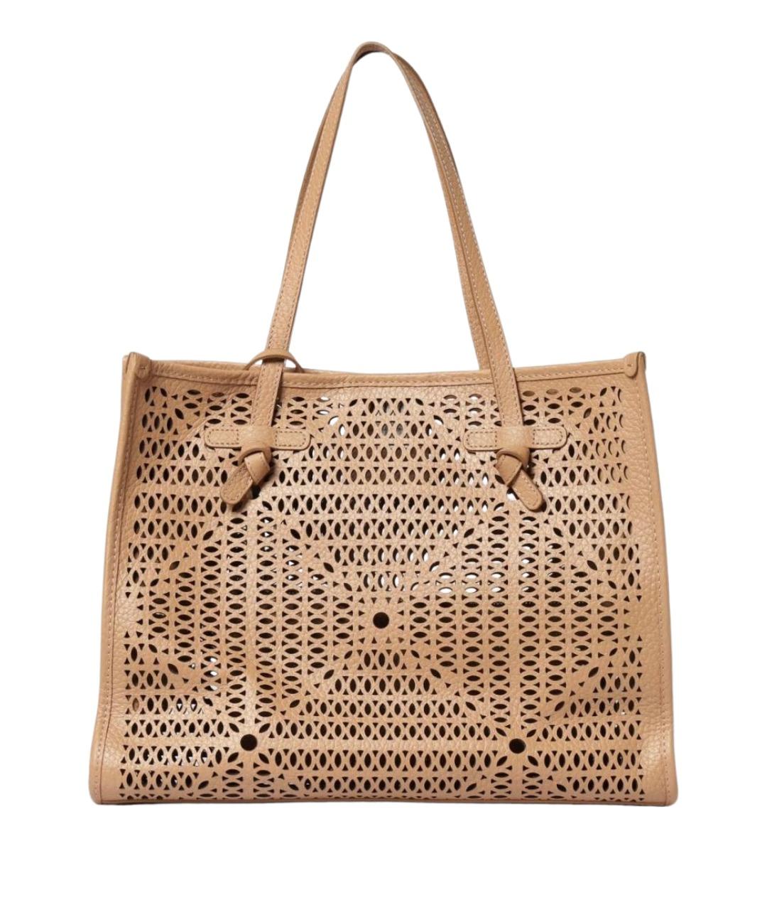 Gianni Chiarini Коричневая кожаная сумка тоут, фото 1