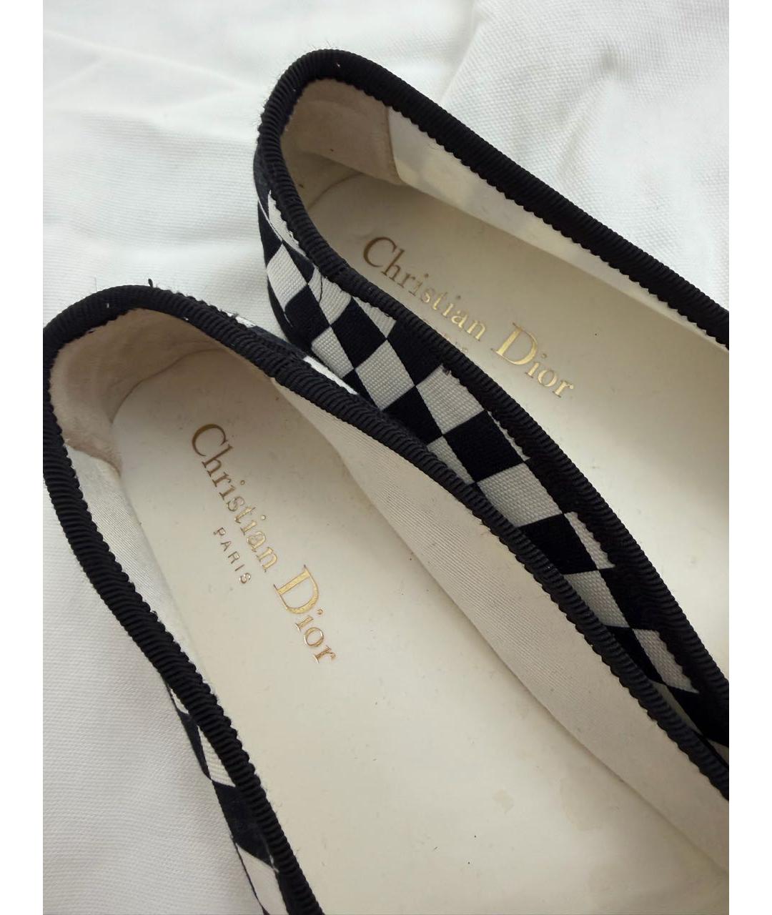 CHRISTIAN DIOR Белые текстильные эспадрильи, фото 3