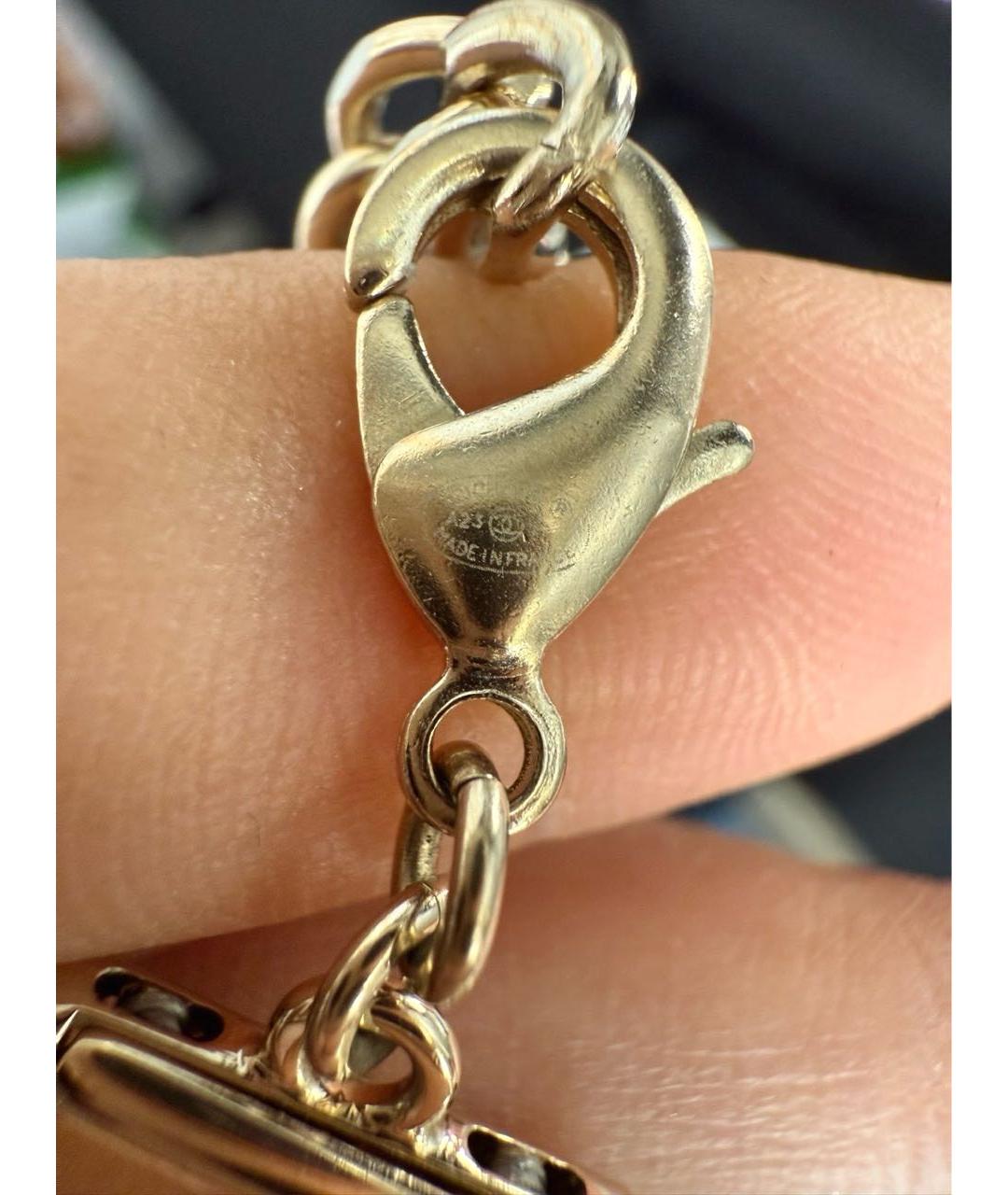 CHANEL Золотой металлический чокер, фото 6