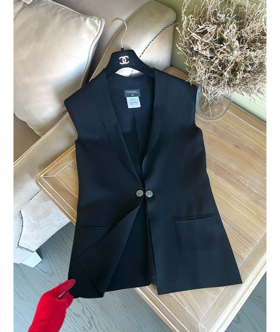 CHANEL Черный жилет, фото 4